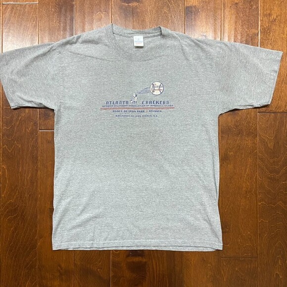 Atlanta Black Crackers Negro League Baseball Cotton Grey T-Shirt Men's Size XL - Picture 3 of 7